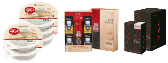 <CJ제일제당·KGC인삼공사·동서식품 제공>